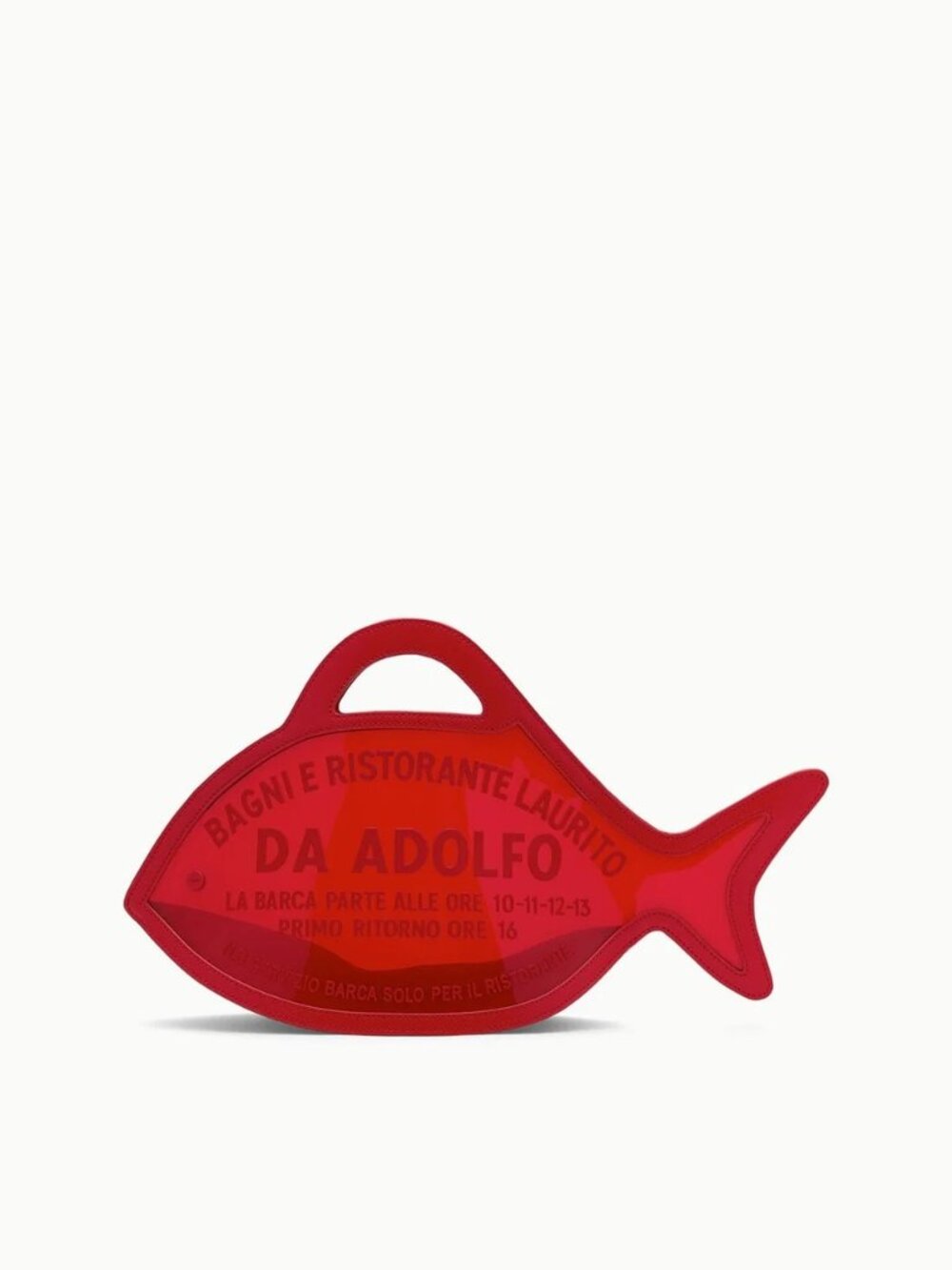 Staud Cleo Fish Bag X Da Adolfo in Red Rose